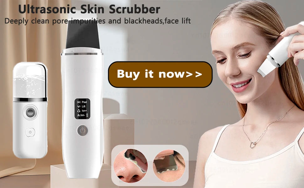Blackhead Remover Vacuum — Electric Pore Cleaner USB Rechargeable Water Cycle Face Cleanser