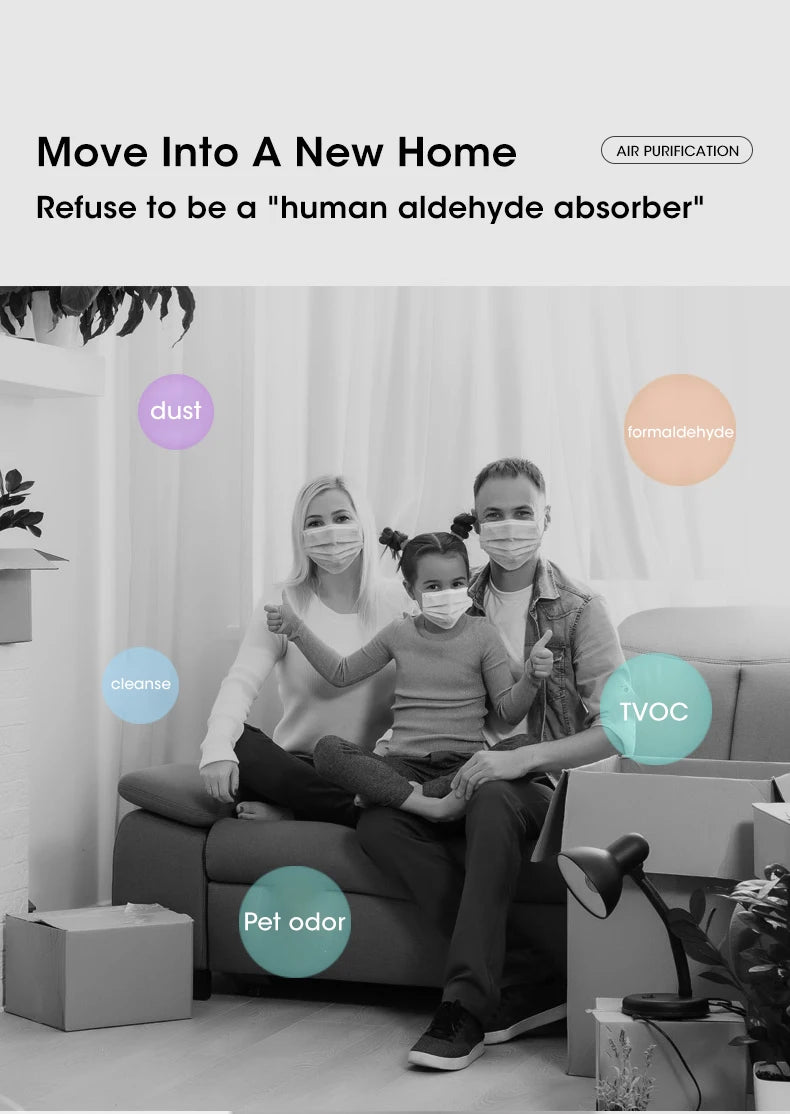 Air Purifier — HEPA Filter Desktop Cleaner for Home & Office