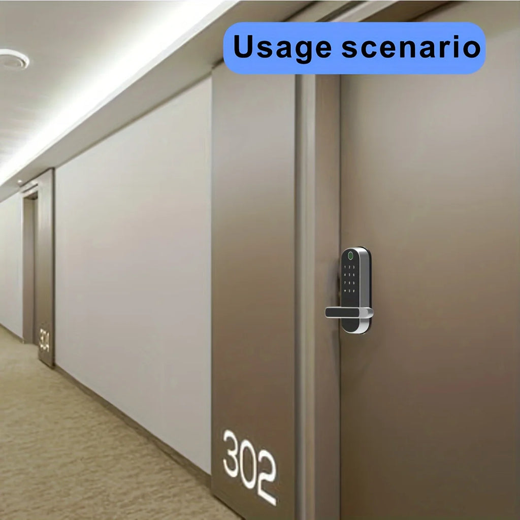 Smart Fingerprint Door Lock — WiFi App Remote Control Keyless Touchscreen with NFC & IC Cards