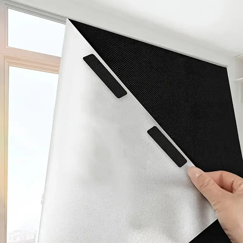 95-98% Blackout Window Film — Portable Self-Adhesive Removable Window Shade for Travel & Home