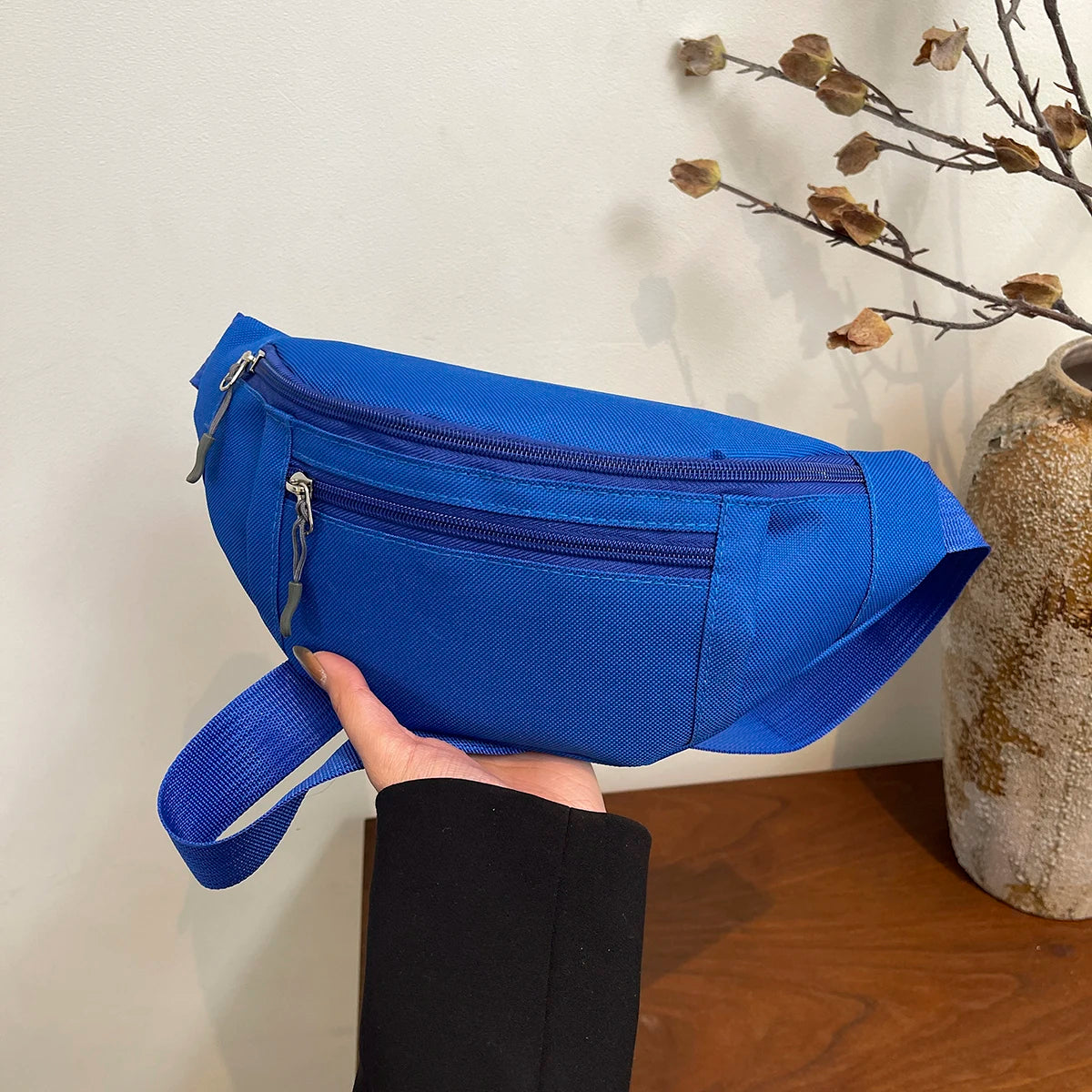 Sports Fanny Pack Waist Bag — Large Crossbody Phone Bag for Running, Travel & Outdoor Activities