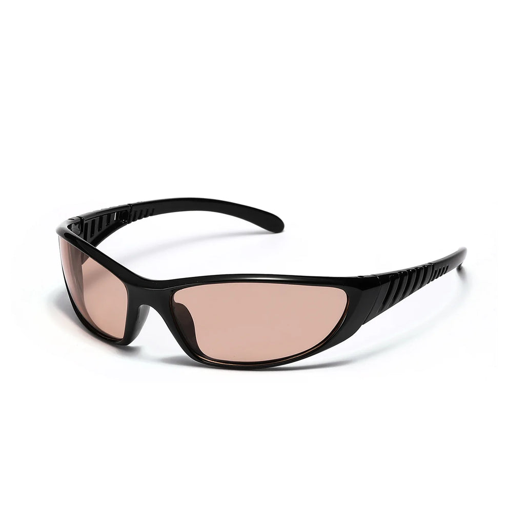 Y2K Silver Sunglasses — Trendy Hollowed Out Futuristic Style for Women & Men