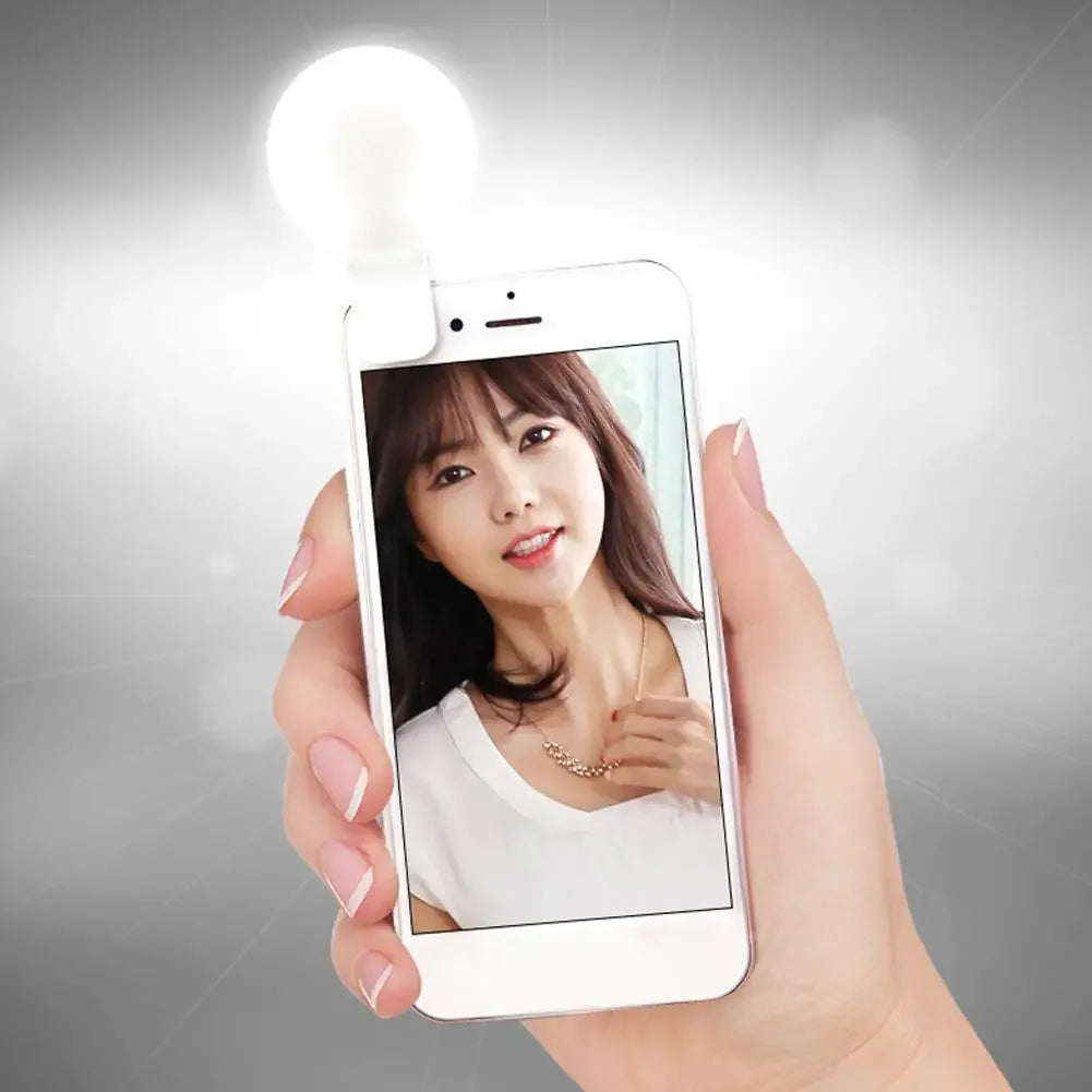 Mini LED Selfie Ring Light — Portable Clip-on Fill Light for Phone Photography