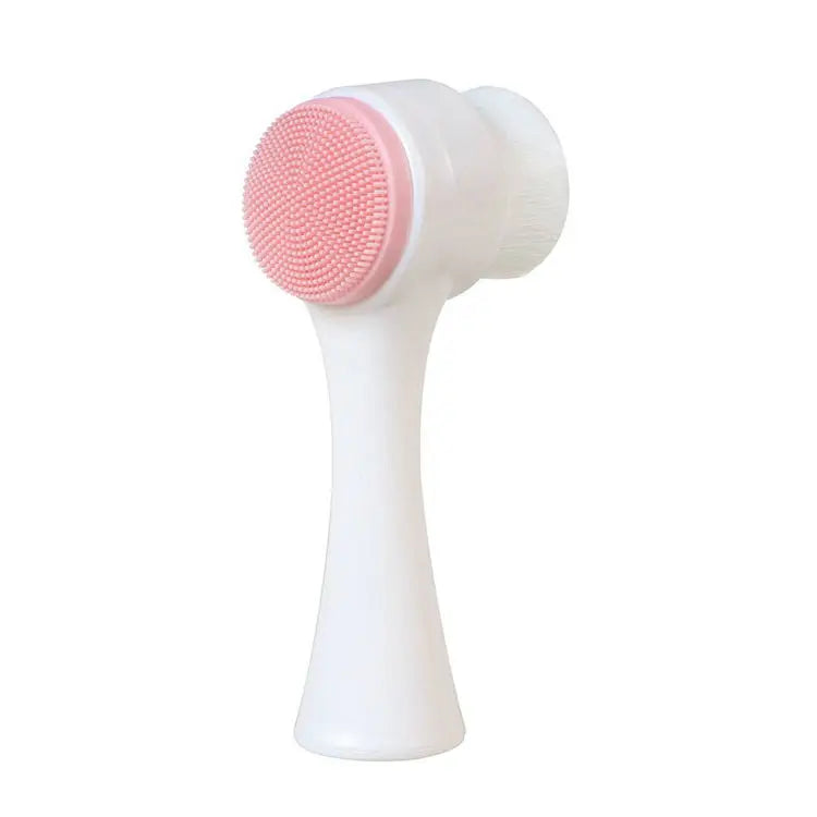 3D Double Sided Silicone Face Brush — Manual Cleansing & Exfoliator Massage Brush