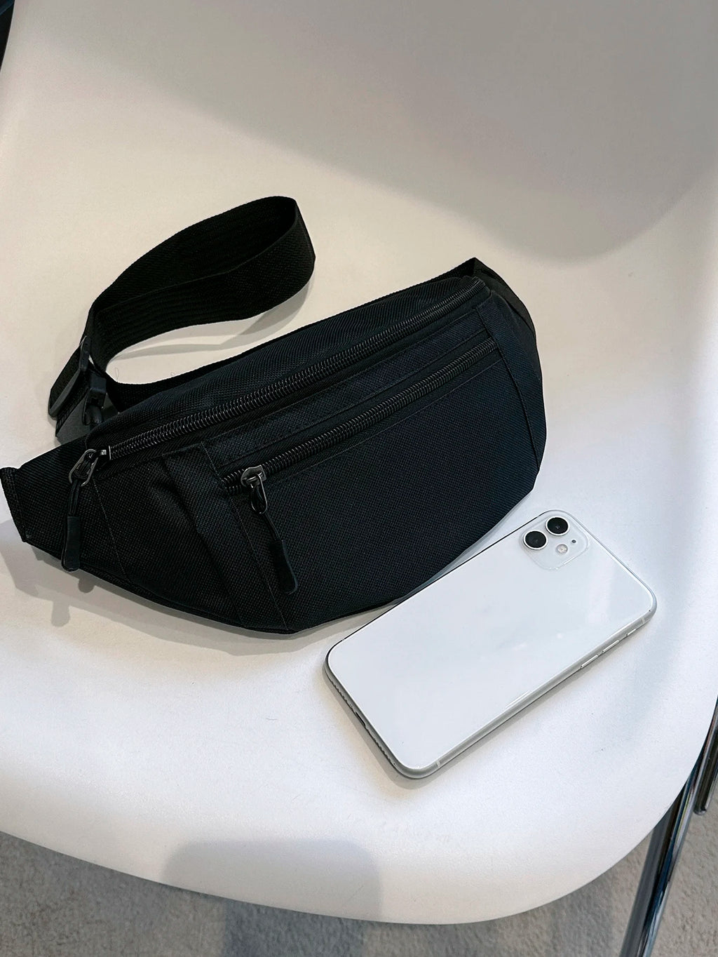 Sports Fanny Pack Waist Bag — Large Crossbody Phone Bag for Running, Travel & Outdoor Activities