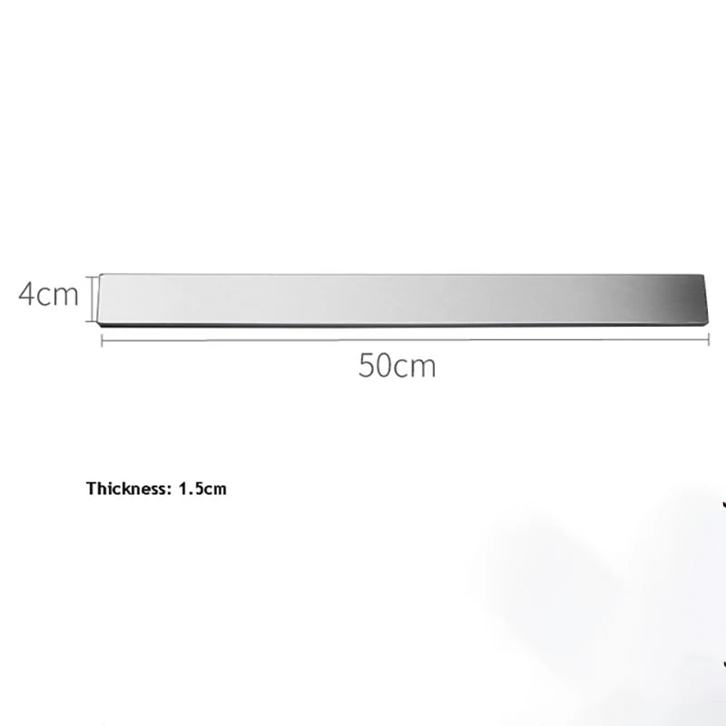 Magnetic Knife Holder Strip — Stainless Steel Wall Mount Rack for Kitchen 30/40/50cm