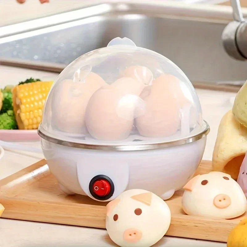 Electric Egg Cooker — Mini Single Egg Steamer for Quick Breakfast & Kitchen Cooking