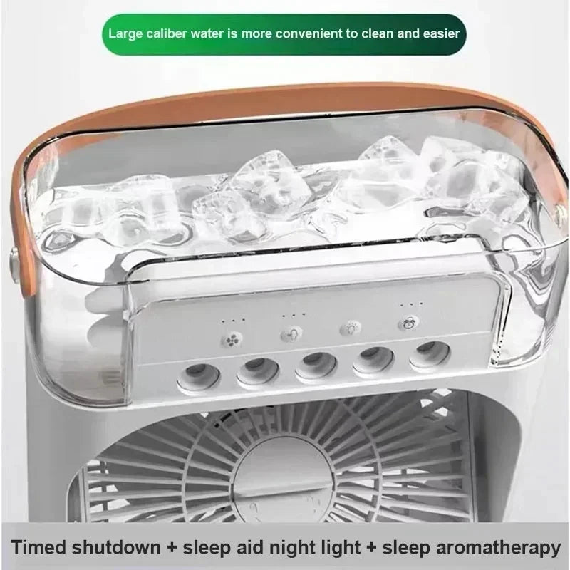 Mini Portable Air Conditioner — USB Desktop Cooling Fan for Home & Office