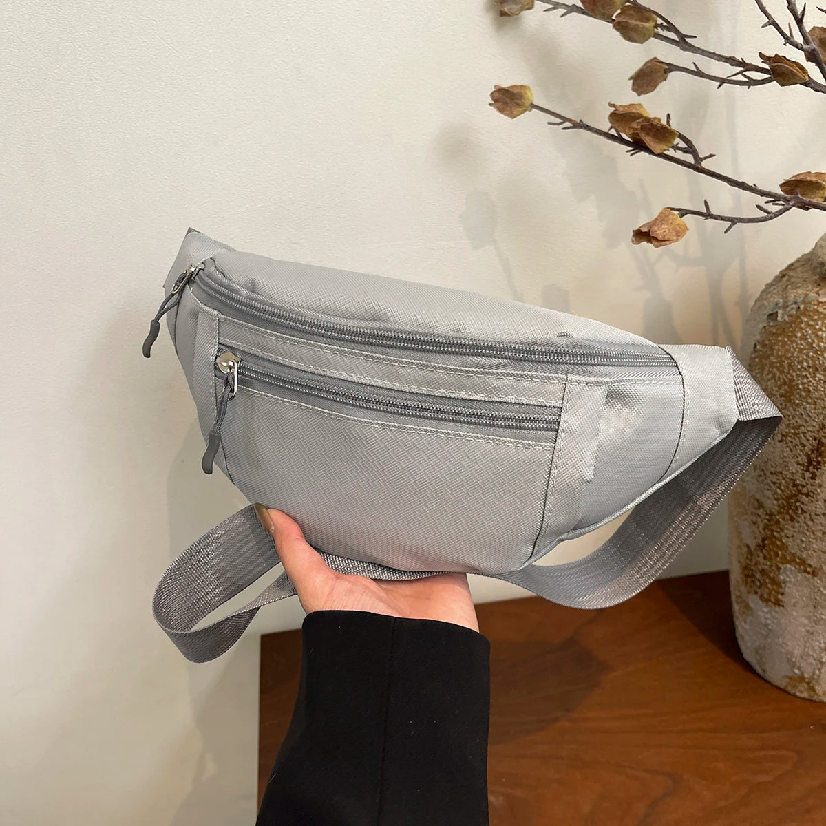 Sports Fanny Pack Waist Bag — Large Crossbody Phone Bag for Running, Travel & Outdoor Activities