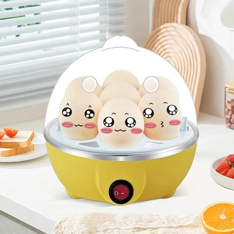 Electric Egg Cooker — Mini Single Egg Steamer for Quick Breakfast & Kitchen Cooking