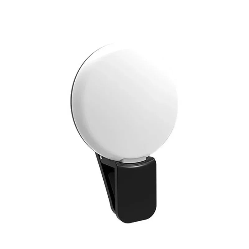 Mini LED Selfie Ring Light — Portable Clip-on Fill Light for Phone Photography