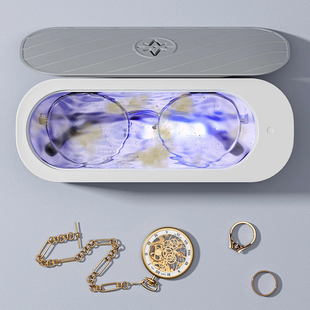 USB Rechargeable Ultrasonic Cleaner - High-Frequency Cleaning Machine for Jewelry, Glasses, Jewelry & Small Accessories