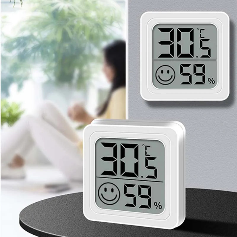 LCD Digital Thermometer Hygrometer — Indoor Temperature & Humidity Monitor for Home