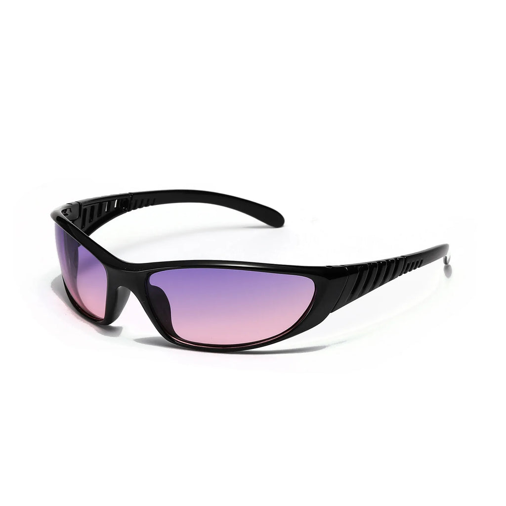 Y2K Silver Sunglasses — Trendy Hollowed Out Futuristic Style for Women & Men