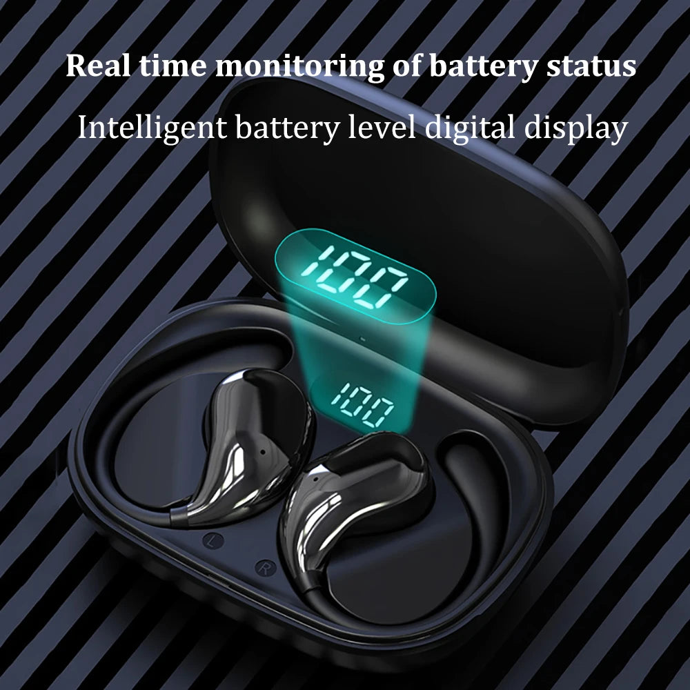 Bluetooth 5.4 Wireless Earbuds — HiFi Stereo Waterproof with LED Display & Touch Control