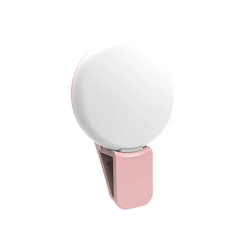 Mini LED Selfie Ring Light — Portable Clip-on Fill Light for Phone Photography
