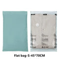 No-Pump Vacuum Storage Bags — Space Saver Compression Bags for Clothes, Blankets & Travel