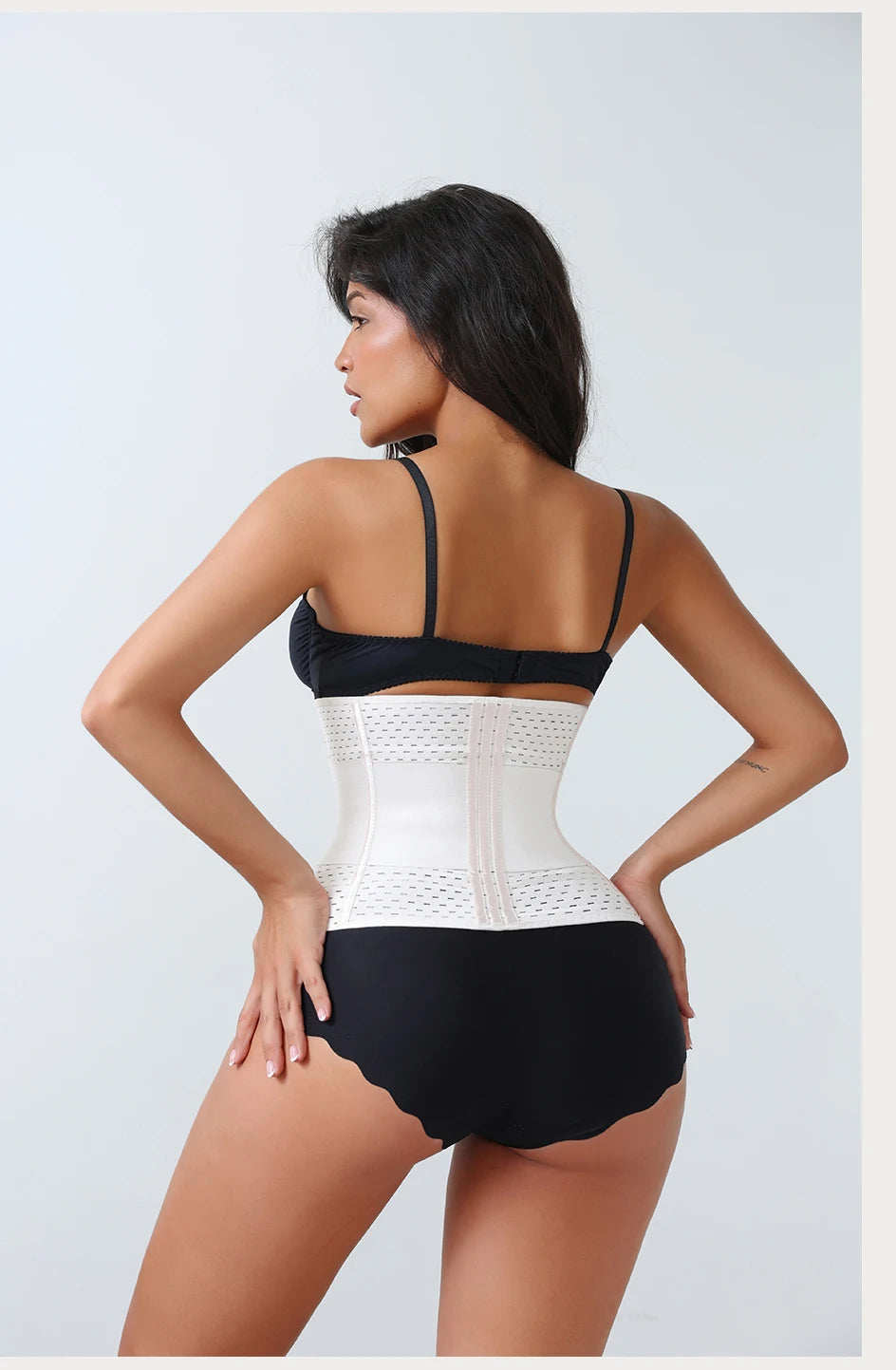 Adjustable Waist Trainer for Women — Double Belt Neoprene Corset with Zipper for Tummy Control & Back Support