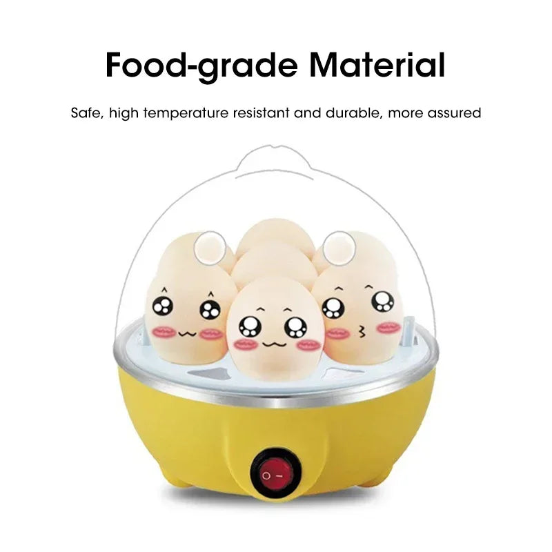 Electric Egg Cooker — Mini Single Egg Steamer for Quick Breakfast & Kitchen Cooking