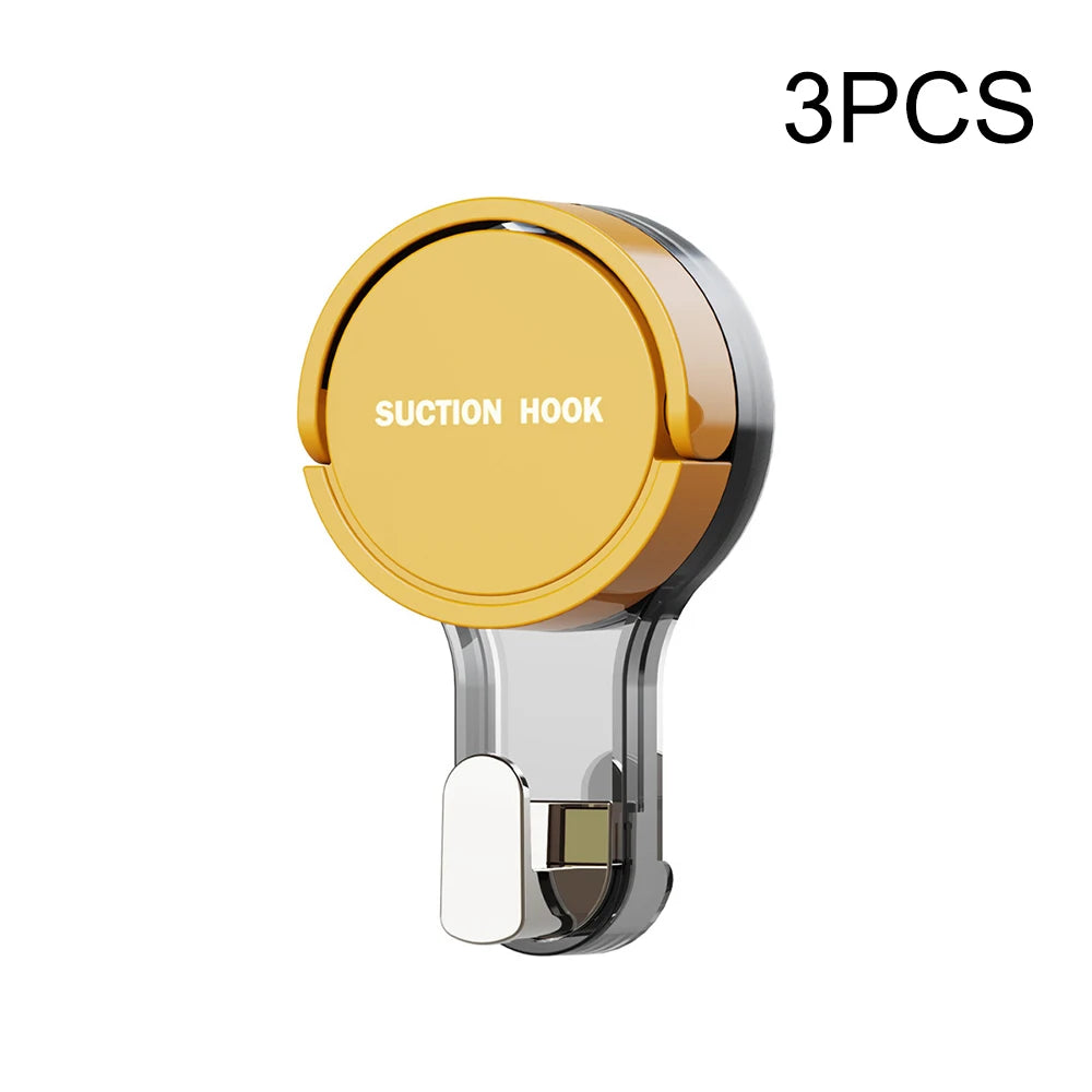 Strong Vacuum Suction Hooks — No-Drill Traceless Adhesive for Bathroom, Kitchen & Door