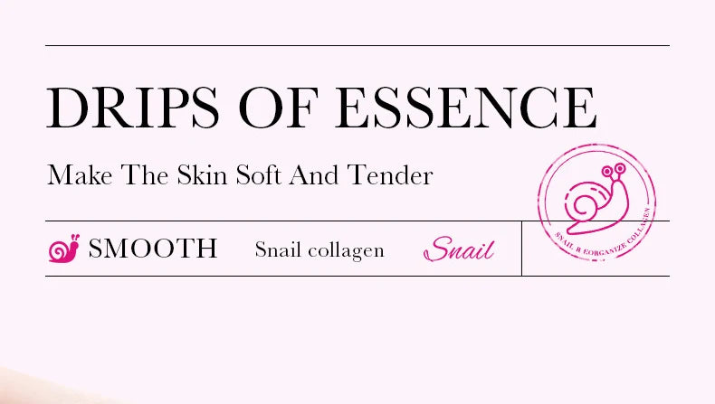SADOER Snail Collagen Face Mask 5pcs — Firming Moisturizing Brightening Hydrating Facial Skin Care