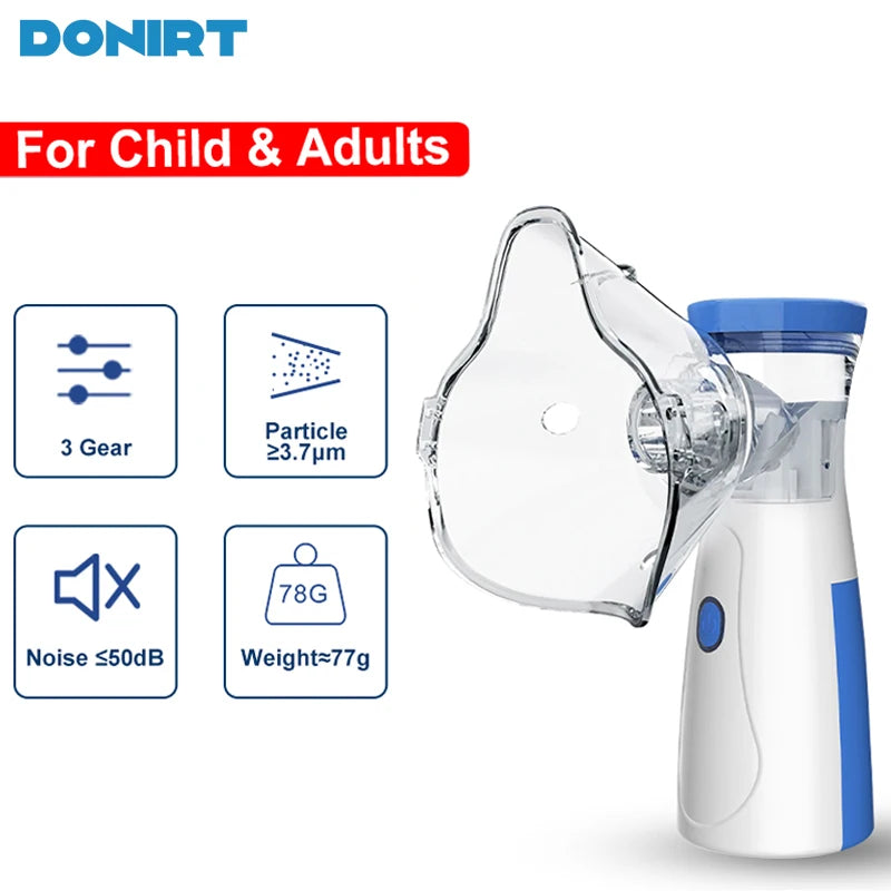 2-in-1 Nano Ion Facial Steamer & Humidifier — Skin Moisturizing Mist for Home Spa
