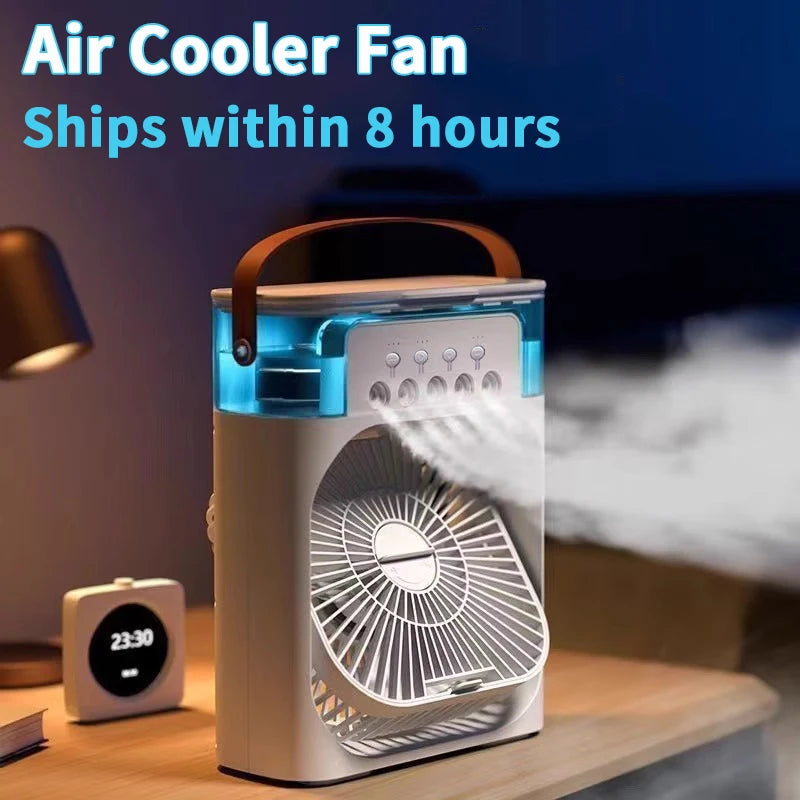 Mini Portable Air Conditioner — USB Desktop Cooling Fan for Home & Office