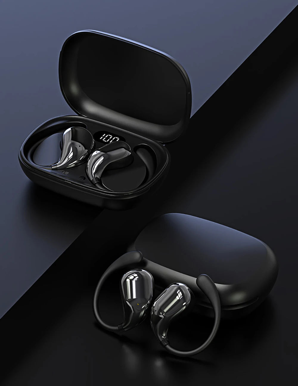 Bluetooth 5.4 Wireless Earbuds — HiFi Stereo Waterproof with LED Display & Touch Control