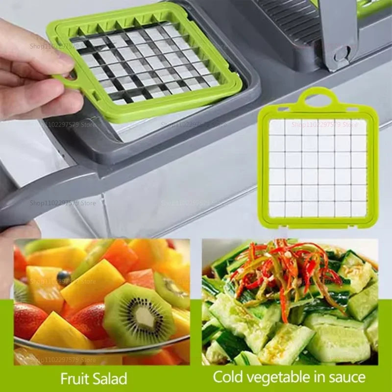 Multifunctional Vegetable Chopper — Portable Slicer, Shredder & Grater for Kitchen