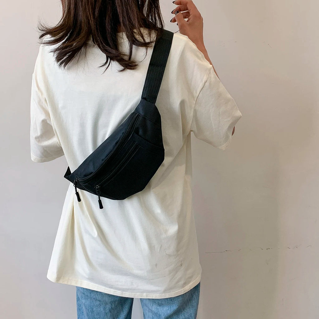 Sports Fanny Pack Waist Bag — Large Crossbody Phone Bag for Running, Travel & Outdoor Activities