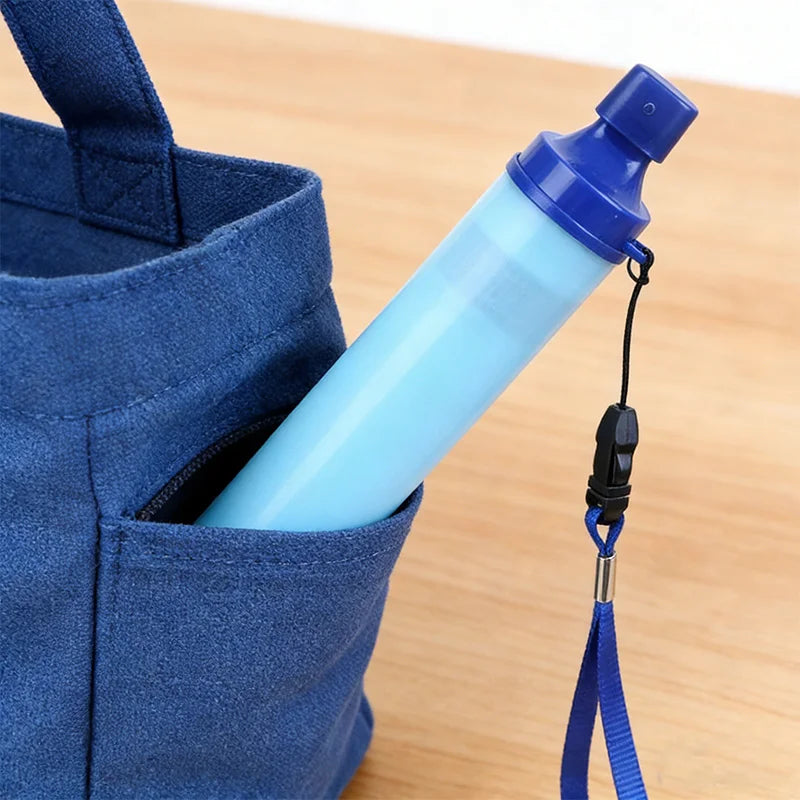 Portable Water Purifier Filter — Compact Survival Water Filter for Camping, Hiking & Emergency