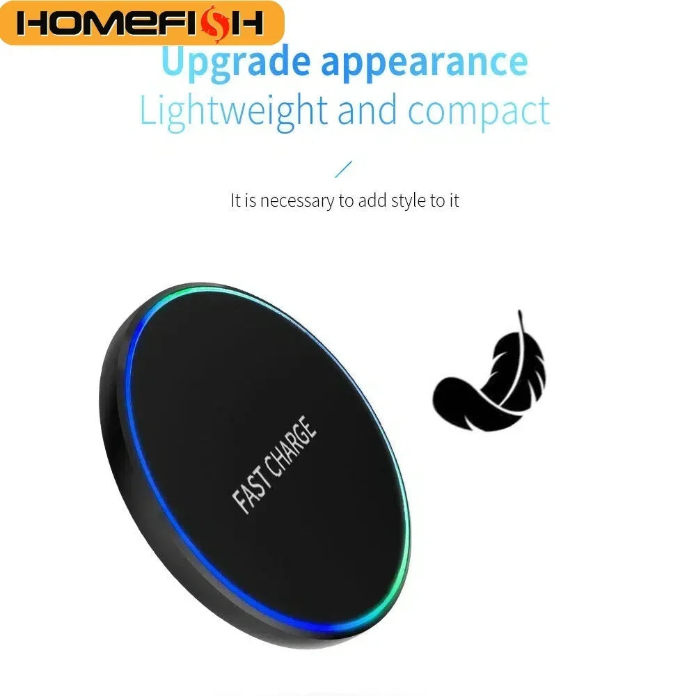 Wireless Charging Pad — Fast Induction Charger for Phone, Tablet, Watch & Earphones