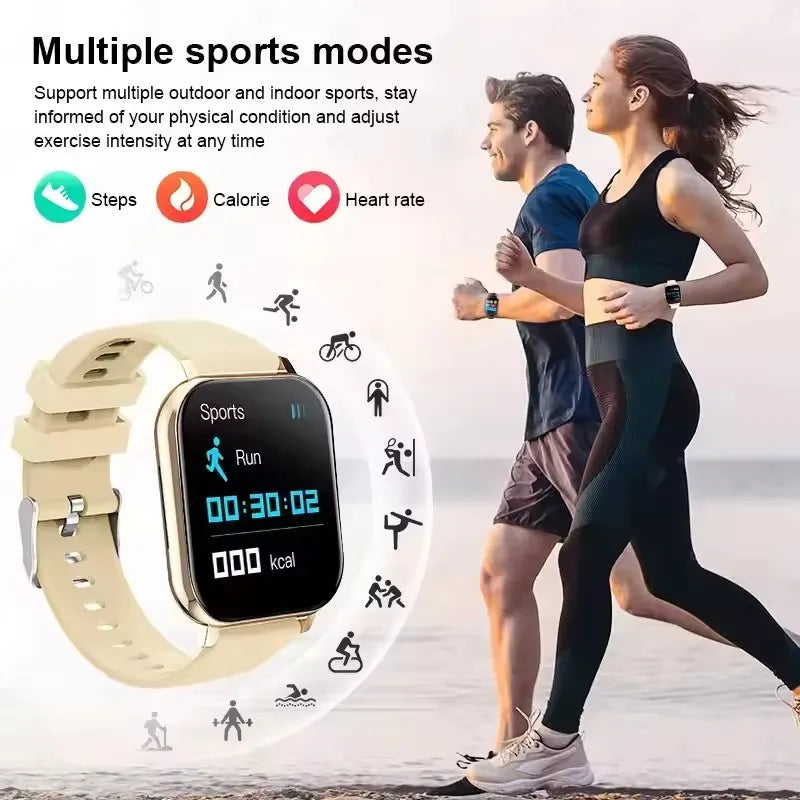 Smart Watch — Full Touch Screen with Call, Music Control & Notifications for iPhone & Android