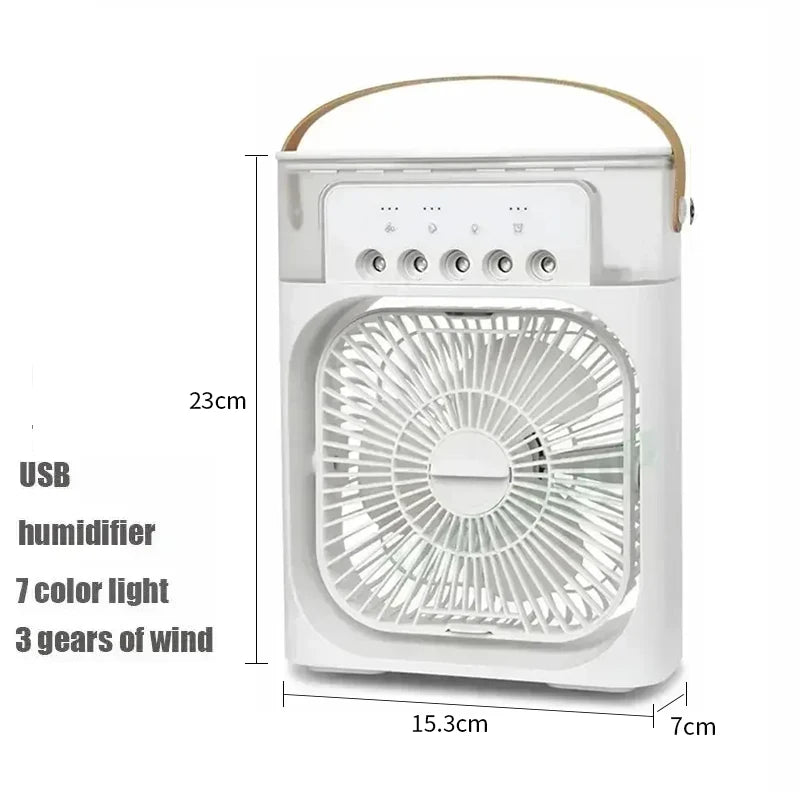 Mini Portable Air Conditioner — USB Desktop Cooling Fan for Home & Office
