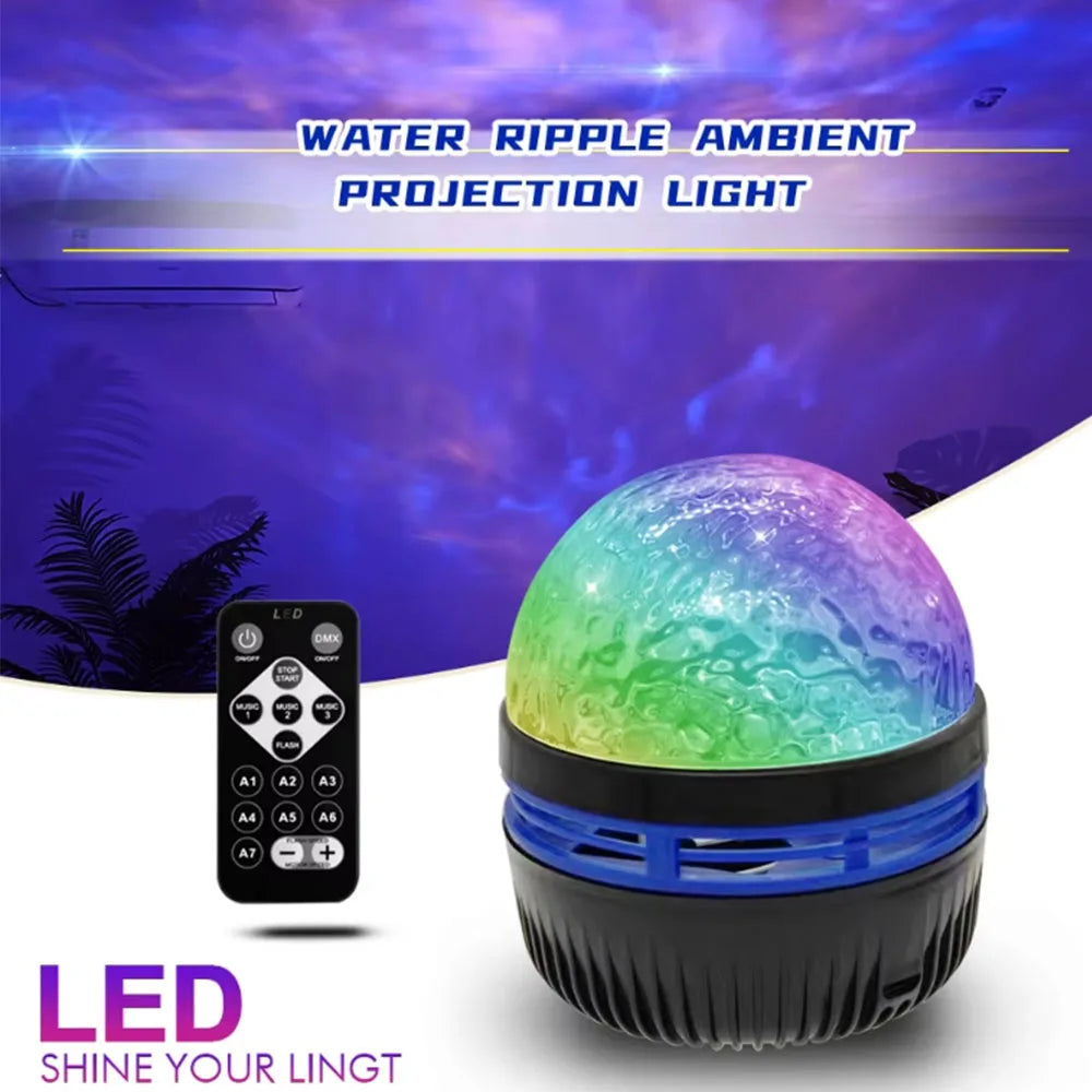Galaxy Star Projector with RGB LED Nebula Light & Remote Control - USB Powered Night Light