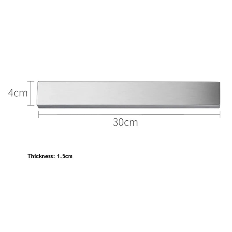 Magnetic Knife Holder Strip — Stainless Steel Wall Mount Rack for Kitchen 30/40/50cm