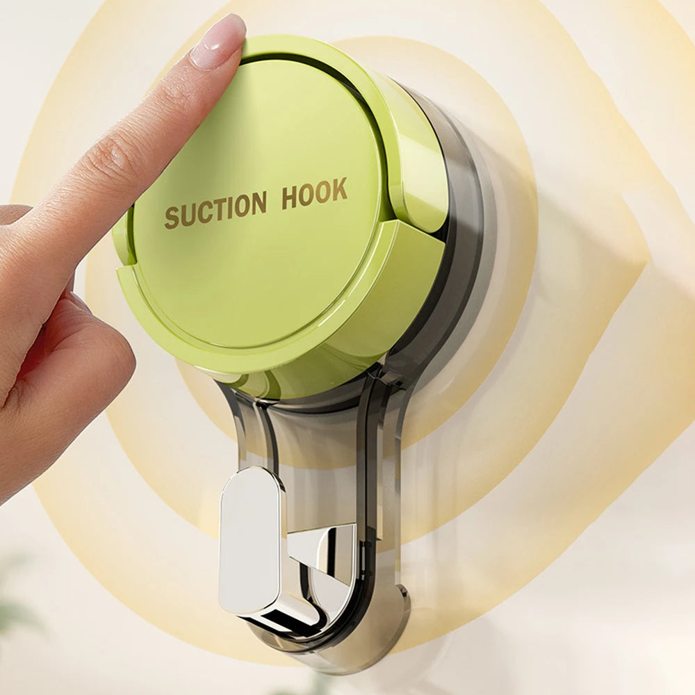 Strong Vacuum Suction Hooks — No-Drill Traceless Adhesive for Bathroom, Kitchen & Door