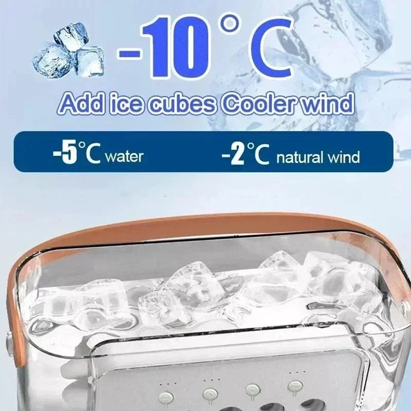 Mini Portable Air Conditioner — USB Desktop Cooling Fan for Home & Office