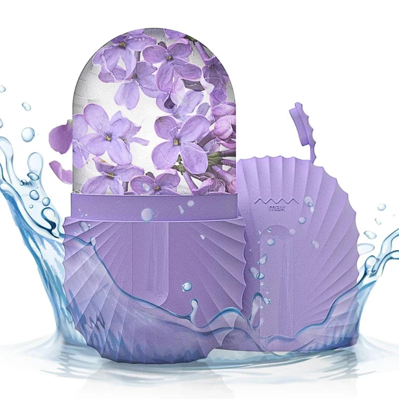 Ice Face Roller — Silicone Ice Cube Facial Massager for Eye Puffiness & Pore Shrinking