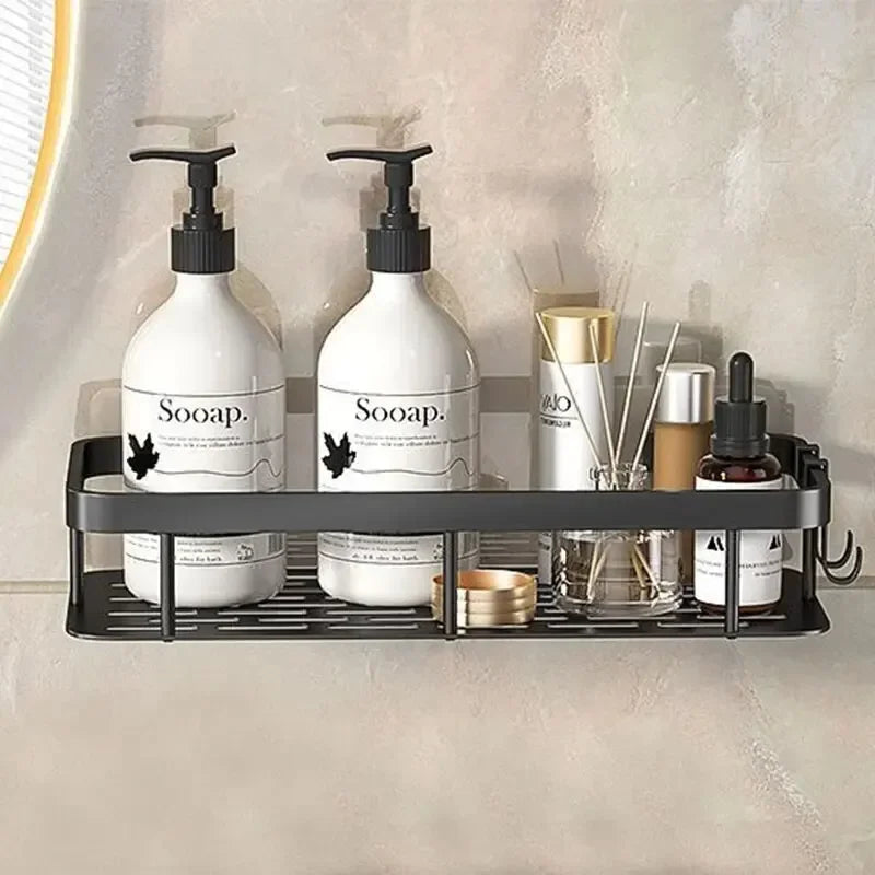 Bathroom Corner Shelf — No-Drill Wall Mount Shower Storage Rack & Organizer