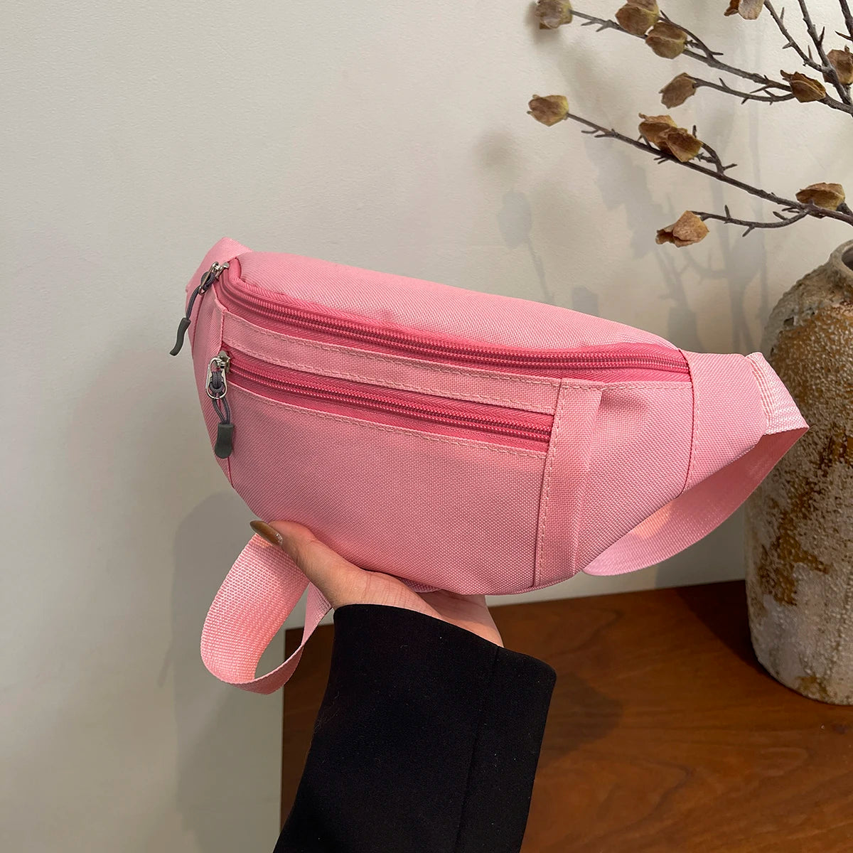 Sports Fanny Pack Waist Bag — Large Crossbody Phone Bag for Running, Travel & Outdoor Activities