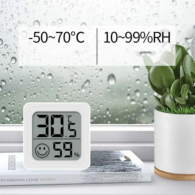 LCD Digital Thermometer Hygrometer — Indoor Temperature & Humidity Monitor for Home