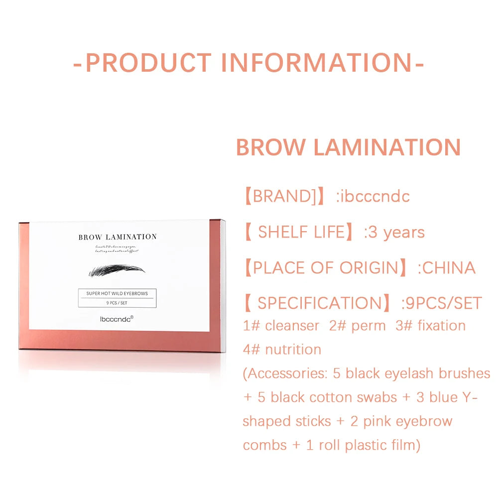 Eyebrow Lamination Kit — Brow Lift Perming & Keratin Lotion Set for Home Use