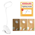 LED Table Lamp with Clamp — USB Rechargeable Foldable Study & Reading Light with Touch 3-Mode Dimming