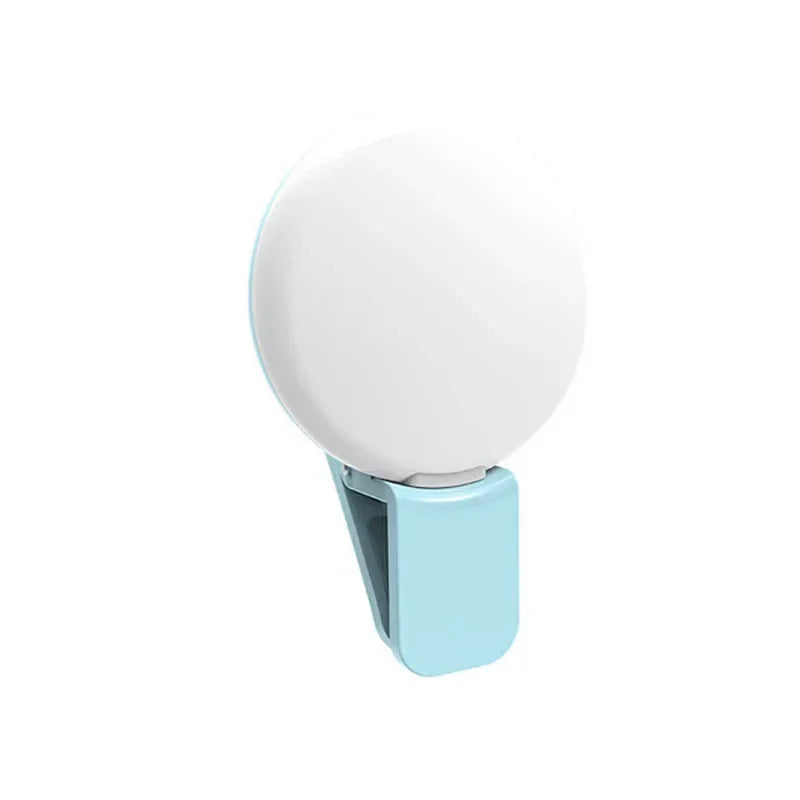Mini LED Selfie Ring Light — Portable Clip-on Fill Light for Phone Photography