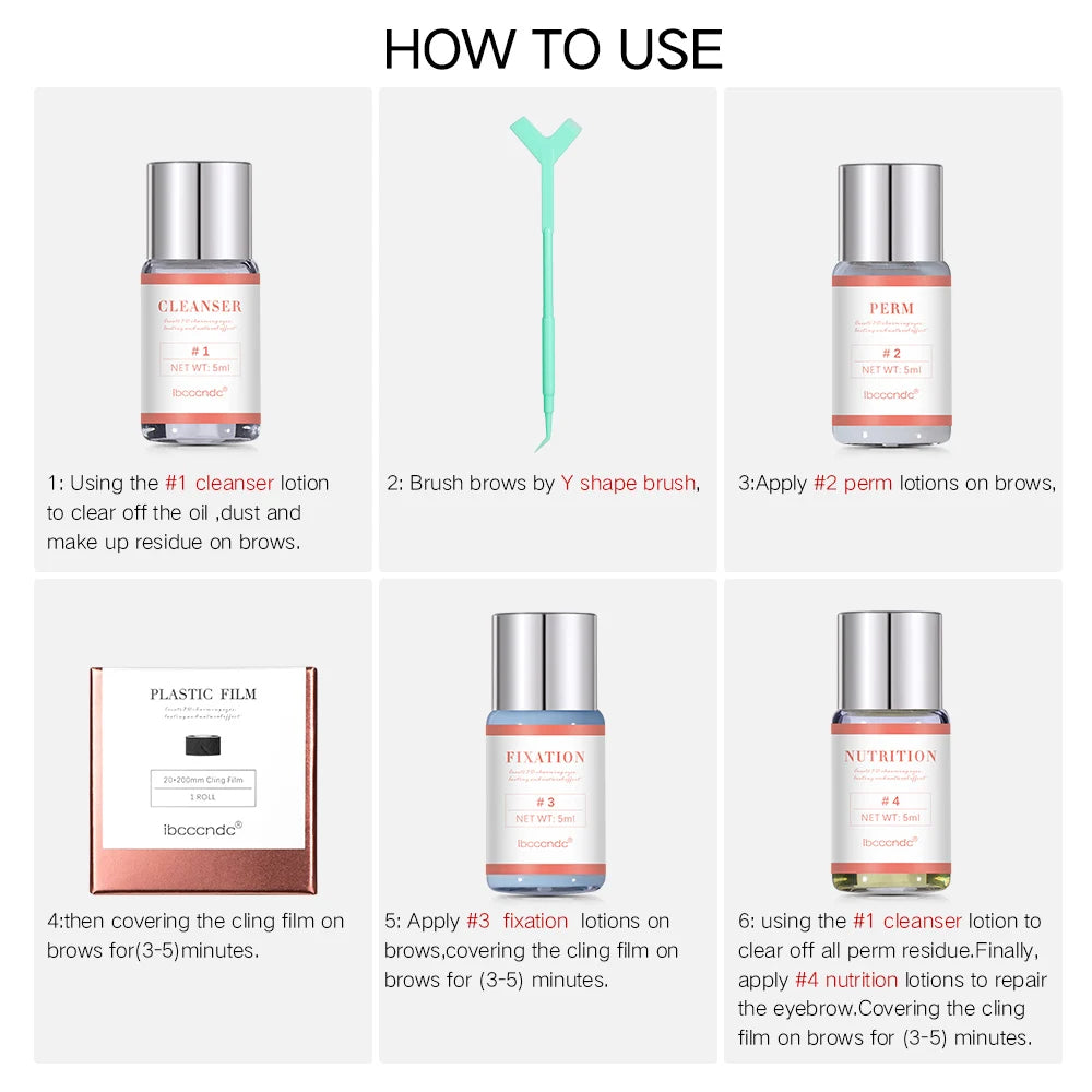 Eyebrow Lamination Kit — Brow Lift Perming & Keratin Lotion Set for Home Use