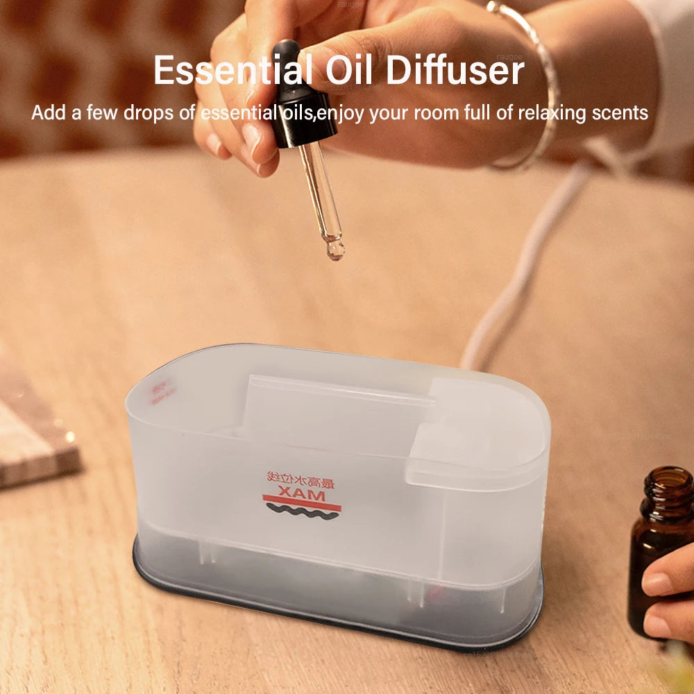 Flame Aroma Diffuser — Essential Oil Humidifier with LED Night Light for Home & Bedroom