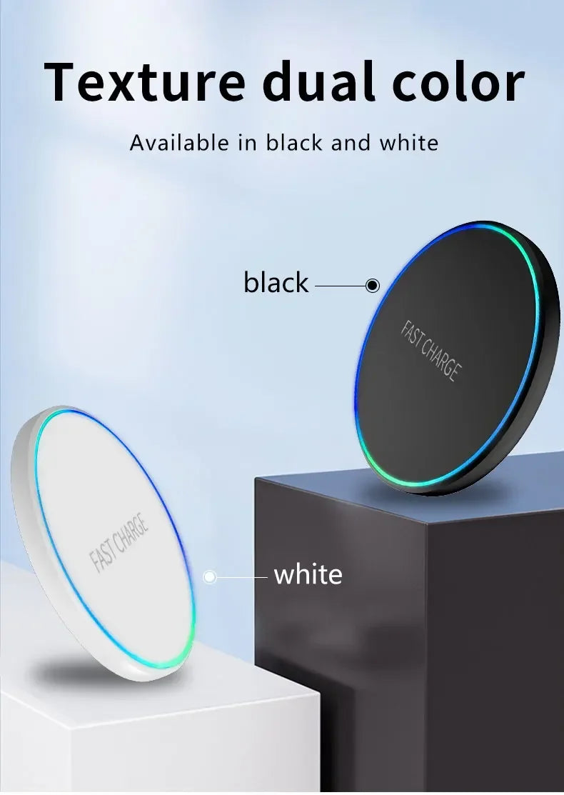 Wireless Charging Pad — Fast Induction Charger for Phone, Tablet, Watch & Earphones