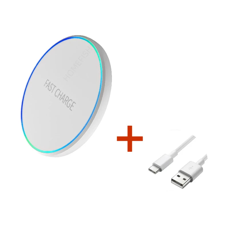 Wireless Charging Pad — Fast Induction Charger for Phone, Tablet, Watch & Earphones