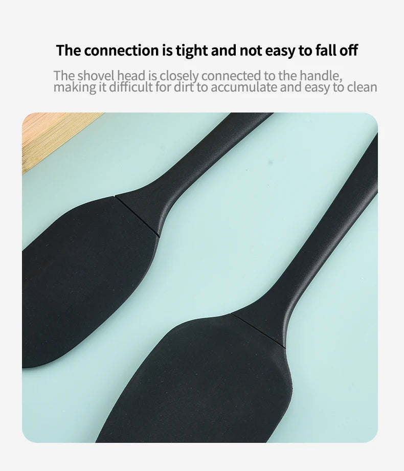 Silicone Kitchen Utensil Set — 6-Piece Baking Tool Set with Spatula, Scraper & Oil Brush